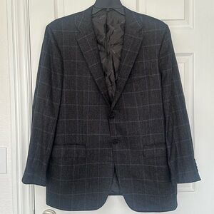Kiton Napoli Men's 100% Cashmere Plaid
Blazer / Sport Coat Size 56